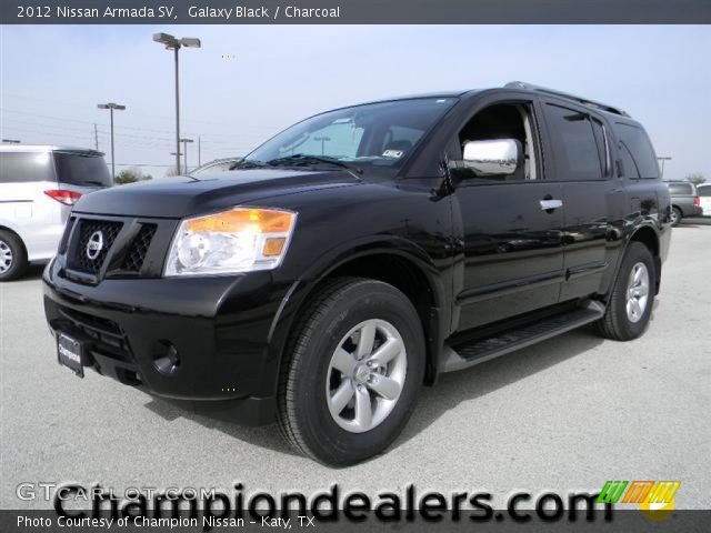 2012 Nissan Armada SV in Galaxy Black