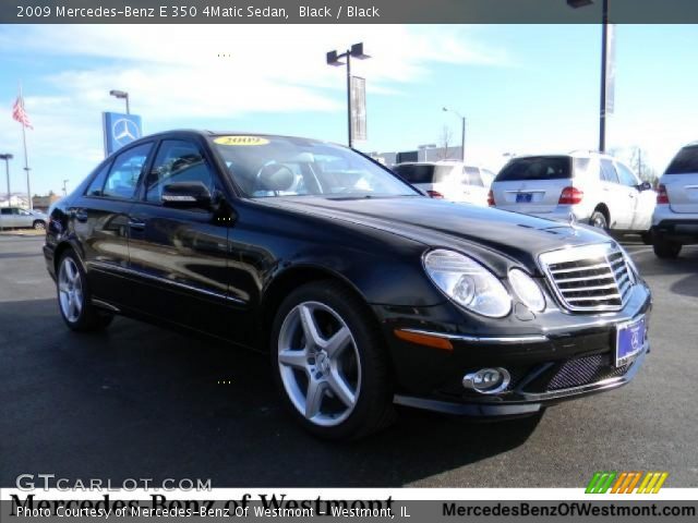 2009 Mercedes-Benz E 350 4Matic Sedan in Black