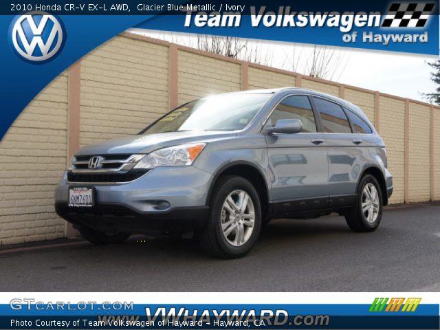 2010 Honda CR-V EX-L AWD in Glacier Blue Metallic