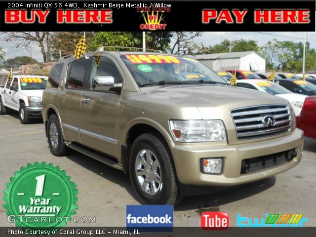 2004 Infiniti QX 56 4WD in Kashmir Beige Metallic