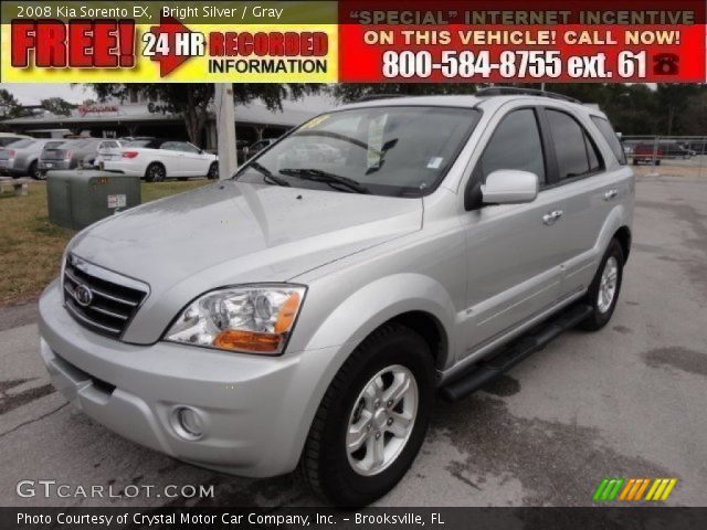 2008 Kia Sorento EX in Bright Silver
