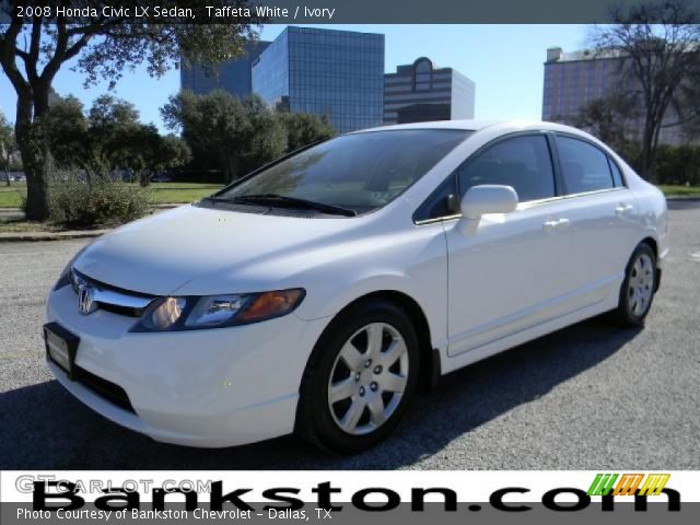 2008 Honda Civic LX Sedan in Taffeta White
