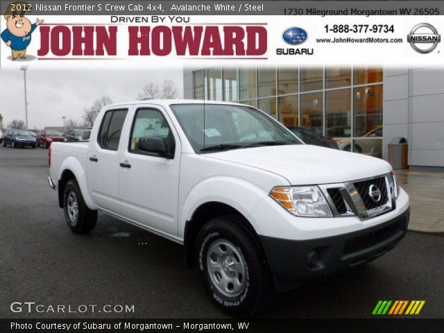 2012 Nissan Frontier S Crew Cab 4x4 in Avalanche White