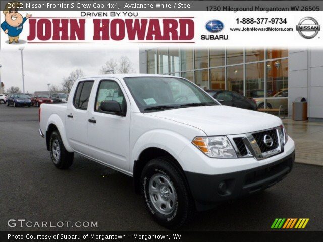 2012 Nissan Frontier S Crew Cab 4x4 in Avalanche White