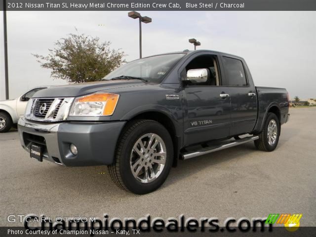 2012 Nissan Titan SL Heavy Metal Chrome Edition Crew Cab in Blue Steel