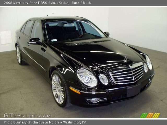 2008 Mercedes-Benz E 350 4Matic Sedan in Black