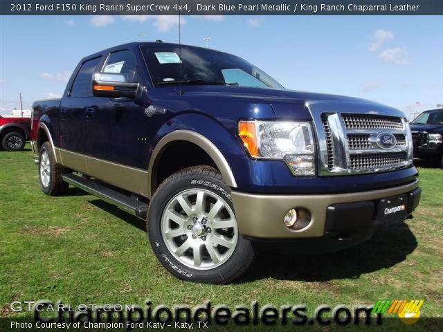 2012 Ford F150 King Ranch SuperCrew 4x4 in Dark Blue Pearl Metallic