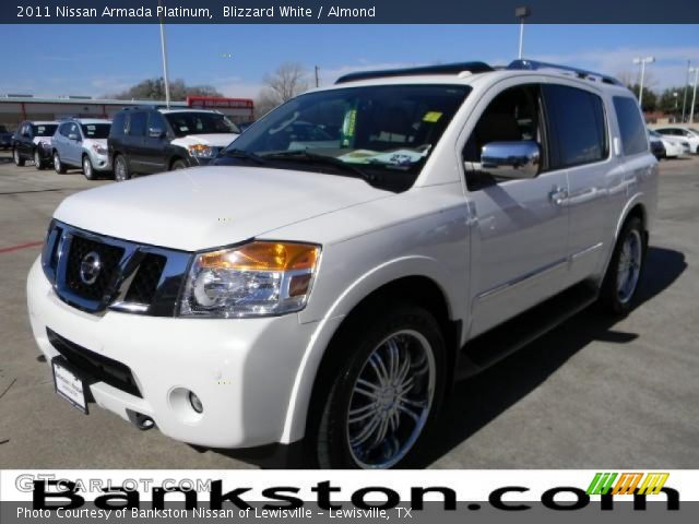 2011 Nissan Armada Platinum in Blizzard White