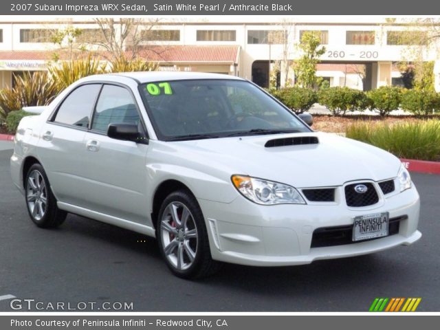 2007 Subaru Impreza WRX Sedan in Satin White Pearl