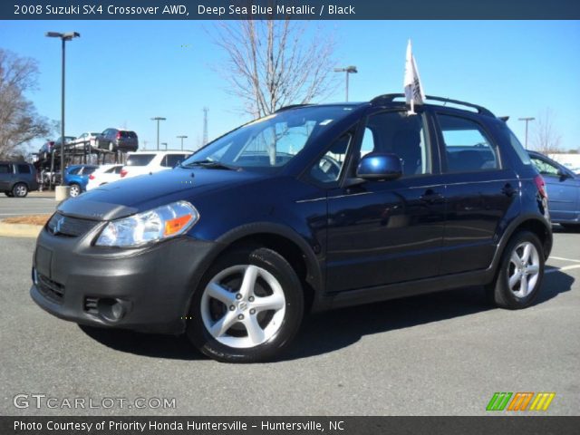 2008 Suzuki SX4 Crossover AWD in Deep Sea Blue Metallic