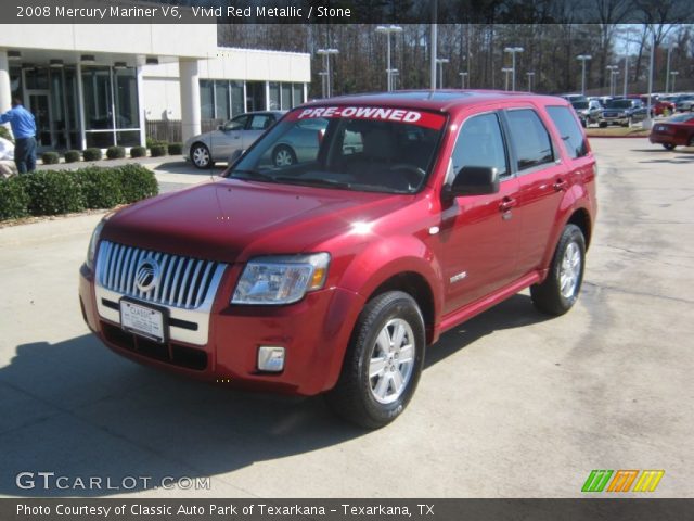 2008 Mercury Mariner V6 in Vivid Red Metallic