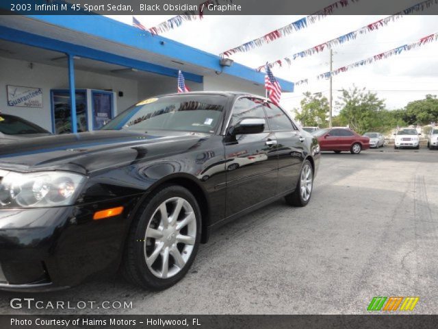 2003 Infiniti M 45 Sport Sedan in Black Obsidian
