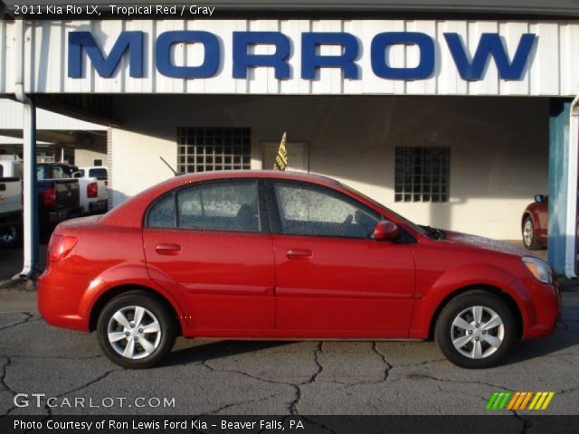 2011 Kia Rio LX in Tropical Red