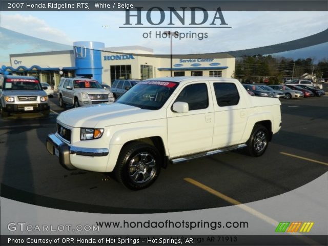 2007 Honda Ridgeline RTS in White