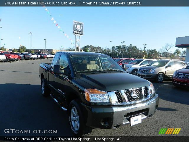 2009 Nissan Titan PRO-4X King Cab 4x4 in Timberline Green