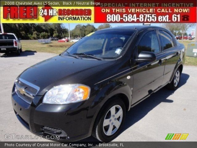 2008 Chevrolet Aveo LS Sedan in Black