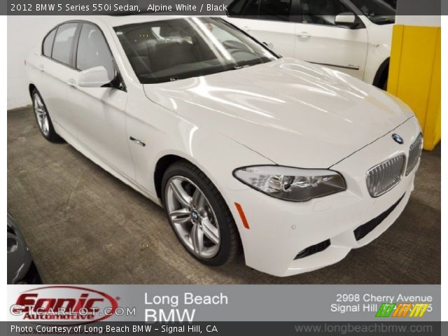 2012 BMW 5 Series 550i Sedan in Alpine White
