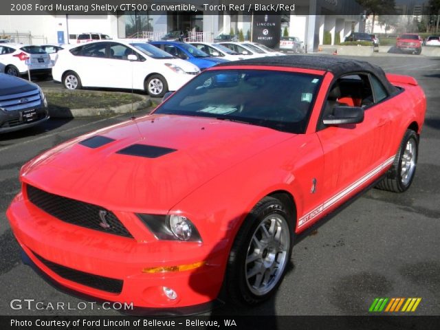 2008 Ford Mustang Shelby GT500 Convertible in Torch Red