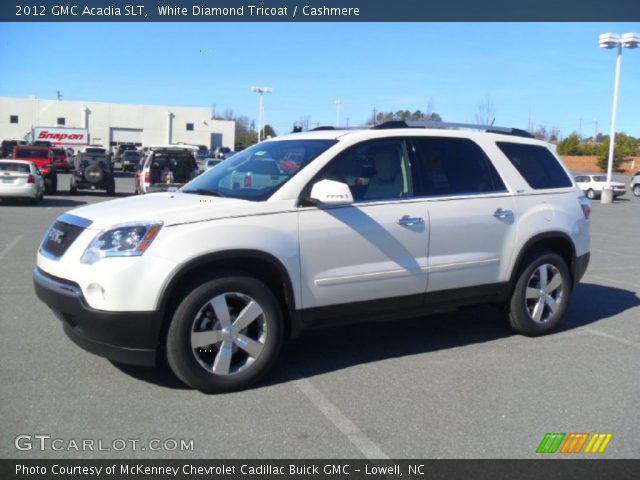 2012 GMC Acadia SLT in White Diamond Tricoat