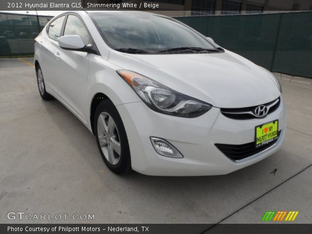 2012 Hyundai Elantra GLS in Shimmering White