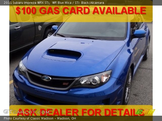 2011 Subaru Impreza WRX STi in WR Blue Mica