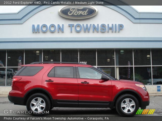 2012 Ford Explorer 4WD in Red Candy Metallic