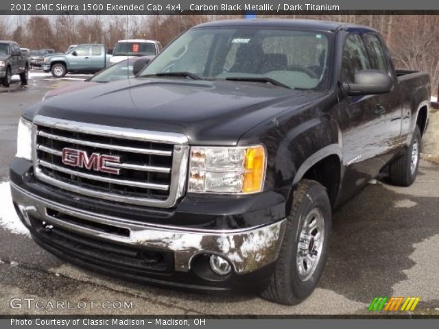 2012 GMC Sierra 1500 Extended Cab 4x4 in Carbon Black Metallic