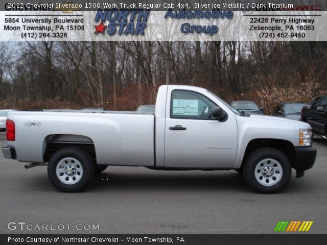 2012 Chevrolet Silverado 1500 Work Truck Regular Cab 4x4 in Silver Ice Metallic