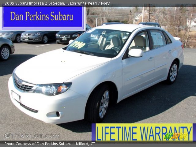 2009 Subaru Impreza 2.5i Sedan in Satin White Pearl