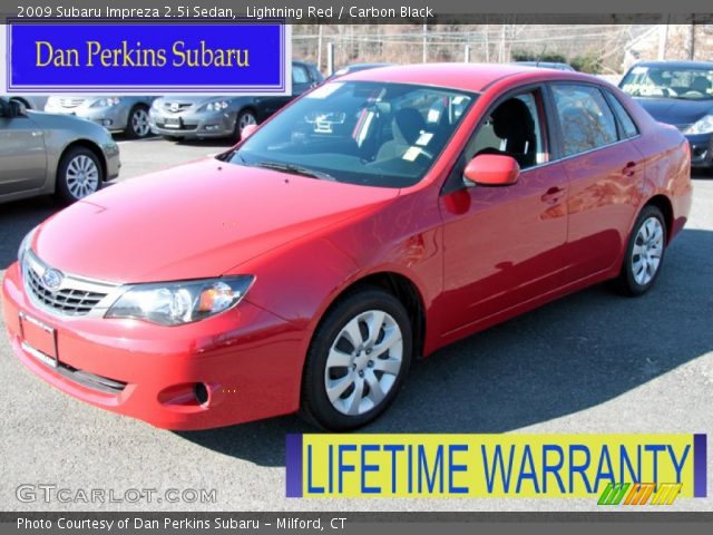 2009 Subaru Impreza 2.5i Sedan in Lightning Red