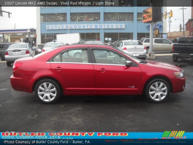 2007 Lincoln MKZ AWD Sedan in Vivid Red Metallic