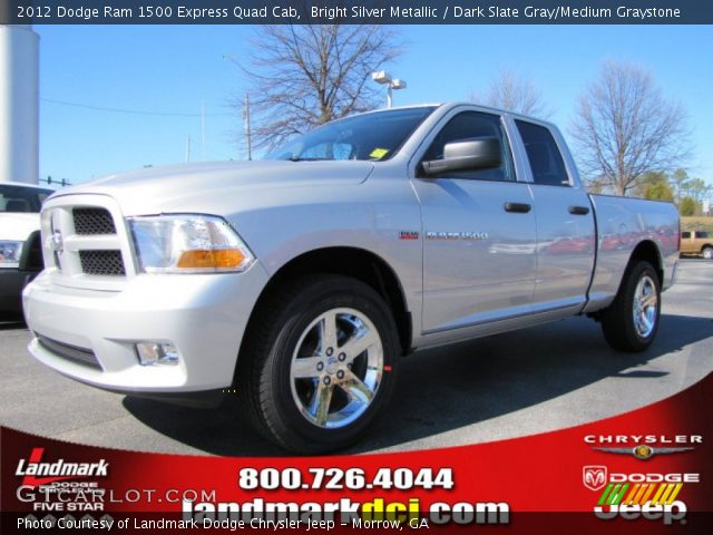 2012 Dodge Ram 1500 Express Quad Cab in Bright Silver Metallic