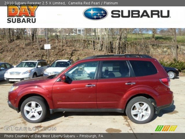 2010 Subaru Forester 2.5 X Limited in Camellia Red Pearl