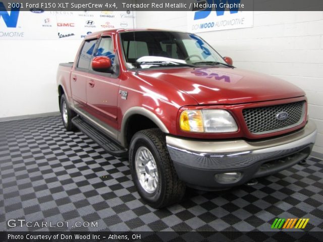 2001 Ford F150 XLT SuperCrew 4x4 in Toreador Red Metallic