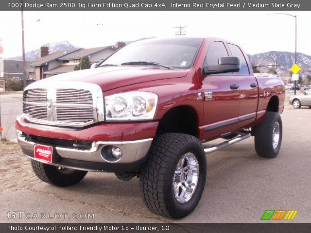 2007 Dodge Ram 2500 Big Horn Edition Quad Cab 4x4 in Inferno Red Crystal Pearl