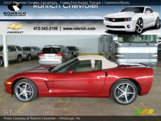 2012 Chevrolet Corvette Convertible in Crystal Red Metallic Tintcoat