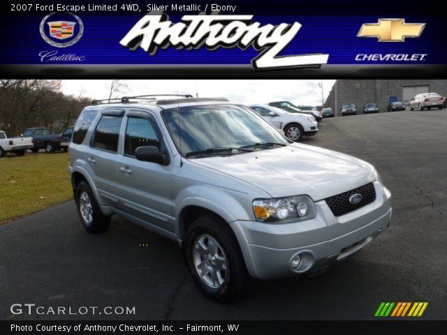 2007 Ford Escape Limited 4WD in Silver Metallic