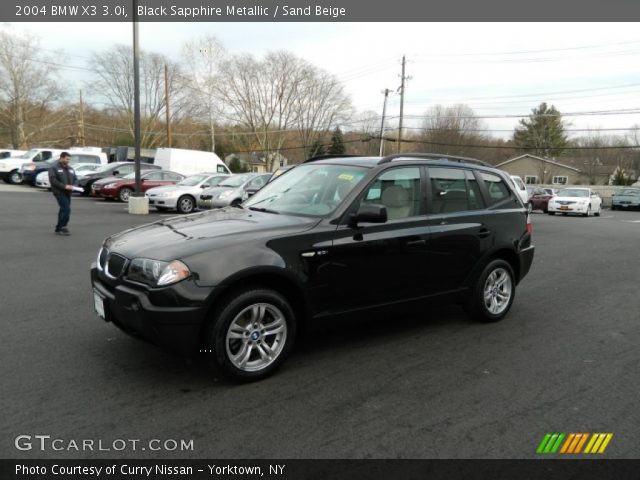 2004 BMW X3 3.0i in Black Sapphire Metallic