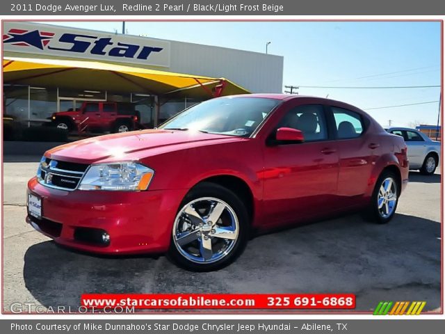 2011 Dodge Avenger Lux in Redline 2 Pearl