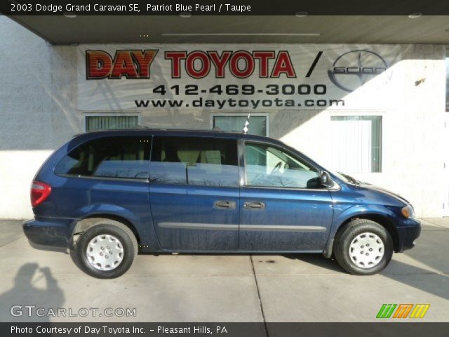 2003 Dodge Grand Caravan SE in Patriot Blue Pearl