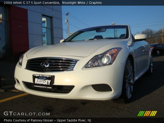 2009 Infiniti G 37 S Sport Convertible in Moonlight White