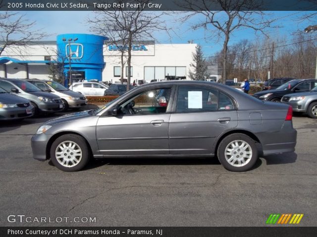 2005 Honda Civic LX Sedan in Tango Red Pearl