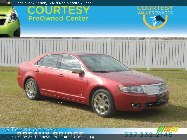 2008 Lincoln MKZ Sedan in Vivid Red Metallic