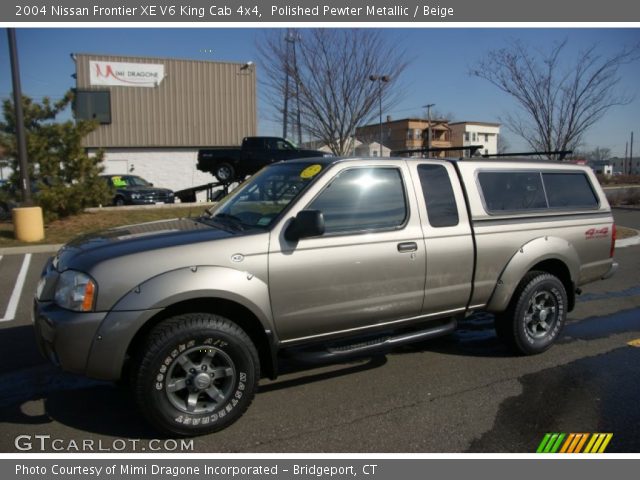 2004 Nissan Frontier XE V6 King Cab 4x4 in Polished Pewter Metallic