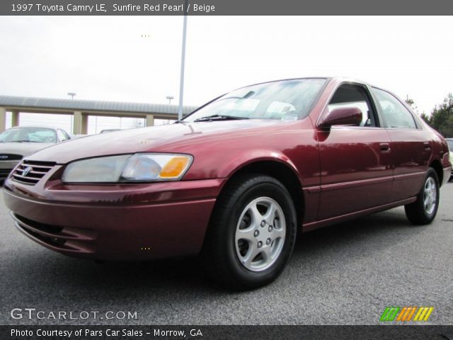 1997 Toyota Camry LE in Sunfire Red Pearl