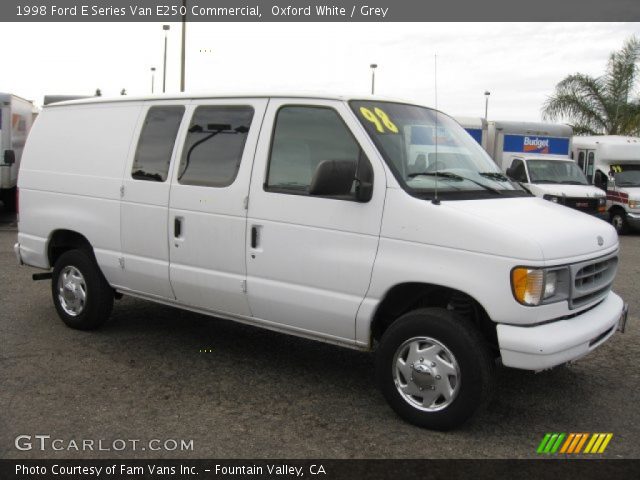1998 Ford E Series Van E250 Commercial in Oxford White
