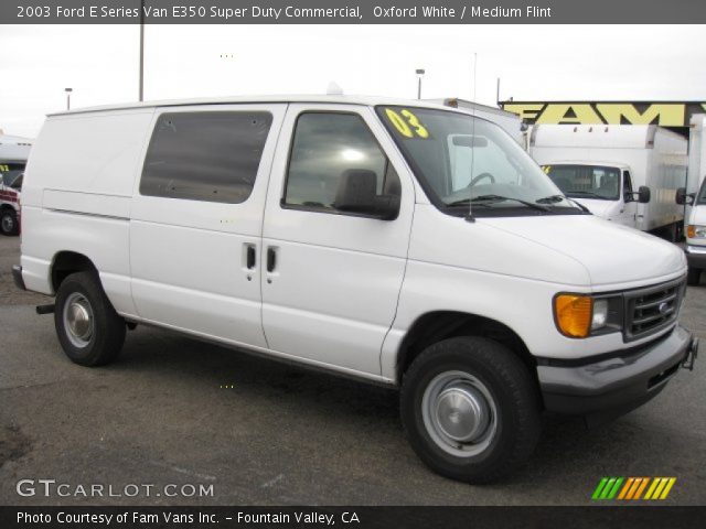 2003 Ford E Series Van E350 Super Duty Commercial in Oxford White
