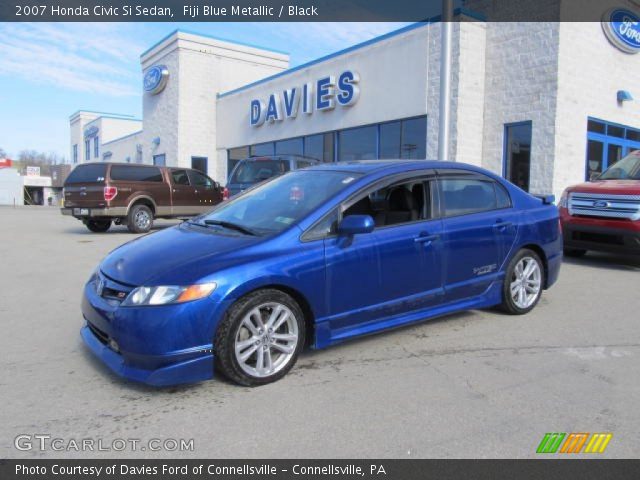2007 Honda Civic Si Sedan in Fiji Blue Metallic