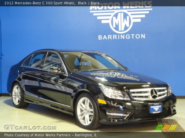 2012 Mercedes-Benz C 300 Sport 4Matic in Black