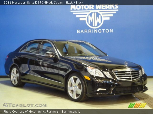2011 Mercedes-Benz E 350 4Matic Sedan in Black